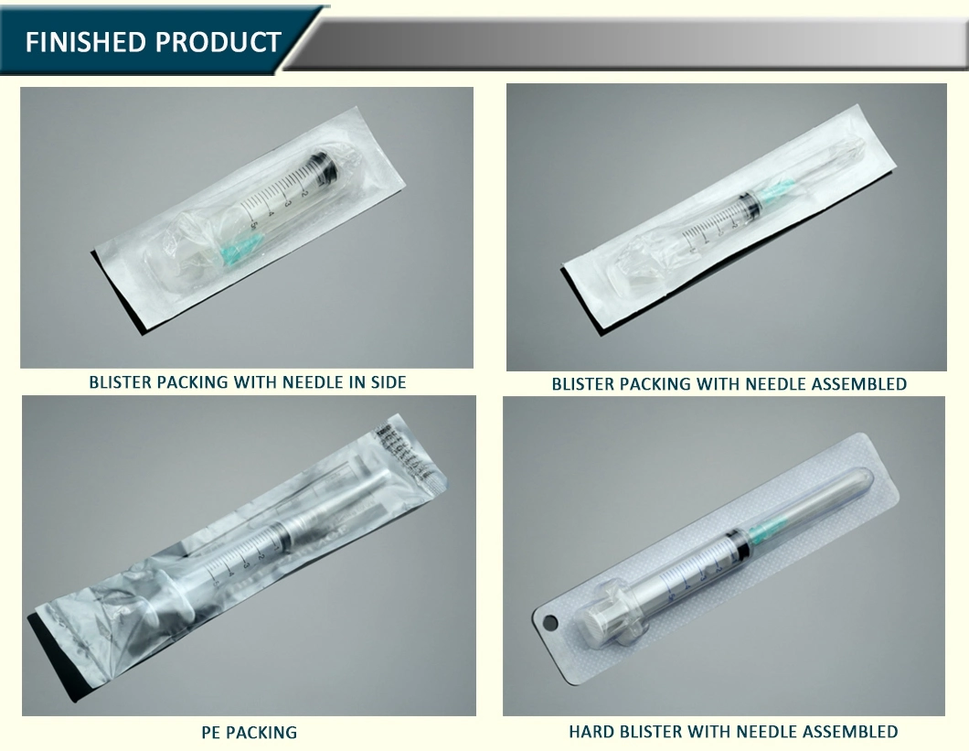 2 Part 2ml/5ml/10ml/20ml Disposable Luer Slip Syringe