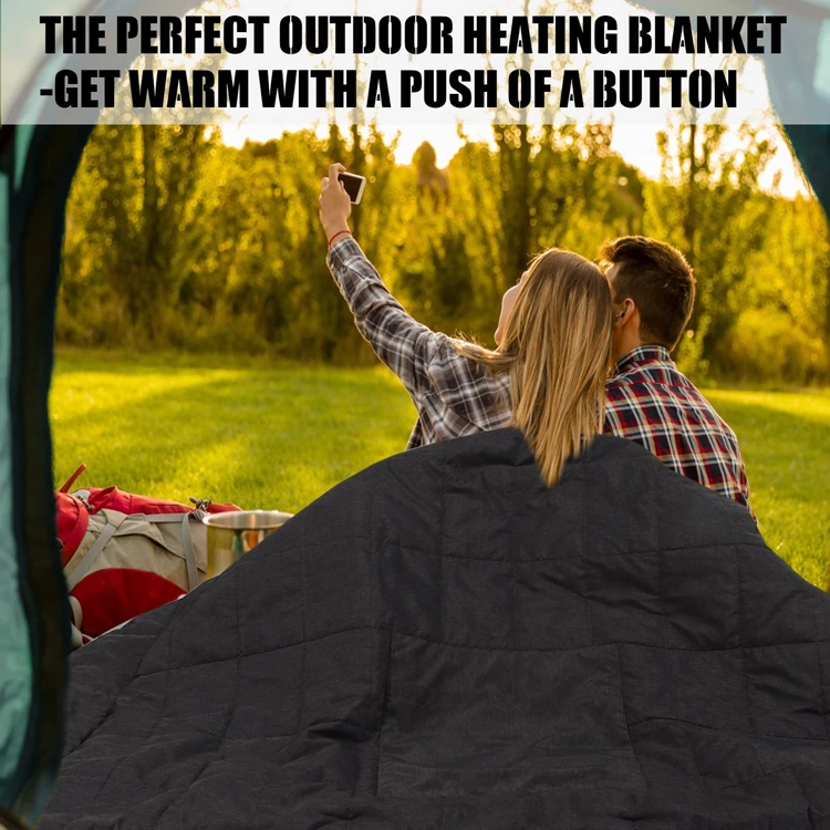 Heated Blanket Portable Outdoor USB Heating Blanket Electric Fleece Throw Blanket